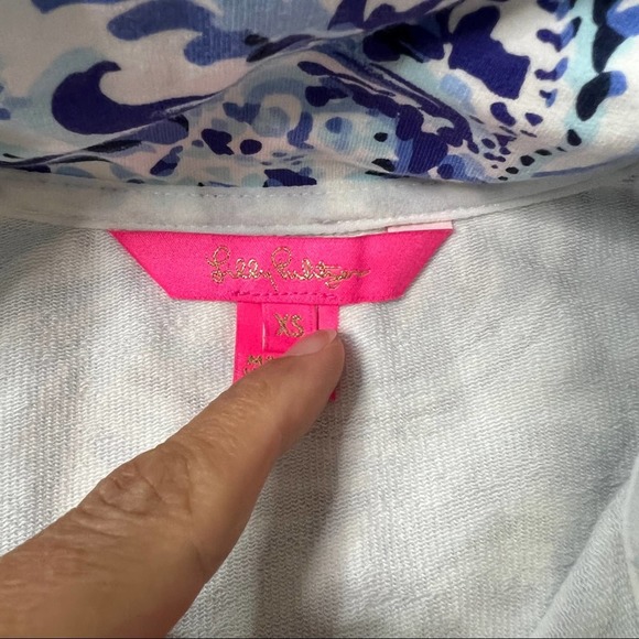 Lilly Pulitzer Leona Zip Up Jacket UPF 50+ sz Xs - Picture 4 of 6